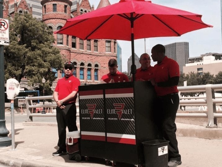 Elite Valet Two Standard Podiums Put Together